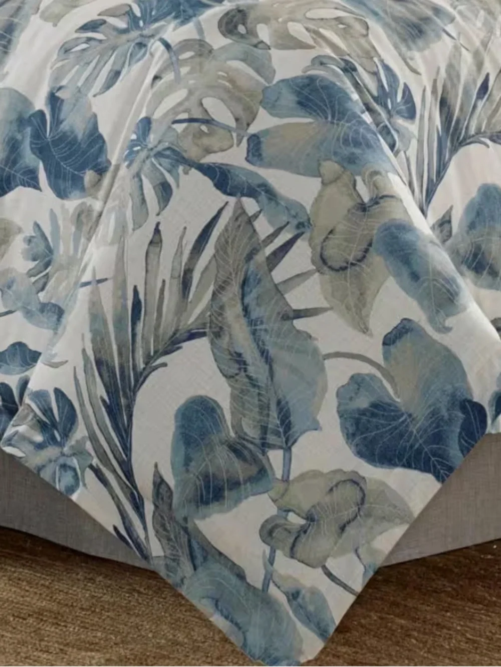 Tommy Bahama Raw Coast Blue Cotton Reversible 4 Piece Comforter Set - King NWT
